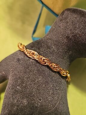 Gold Rope Chain Bracelet - Women's Mans  Fashion Jewelry